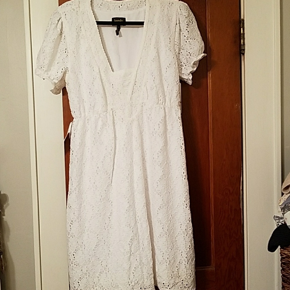 White Eyelet Dress